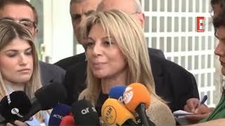 Δηλώσεις της Μαρίας Καρυστιανού έξω από τον Άρειο Πάγο για την ιδρυτική διακήρυξη του κόμματός της