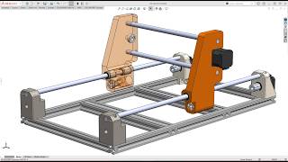 Solidworks Tutorial 58 : CNC Machine Part 18 - Assembly Y Axis