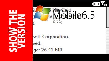 How to SHOW THE VERSION of Windows Mobile 6.5 (Standard) (Landscape)