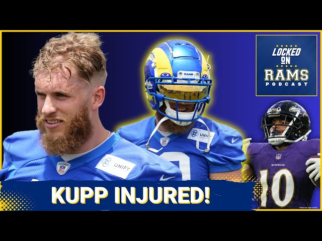 Rams WR Cooper Kupp leaves practice early with a hamstring injury