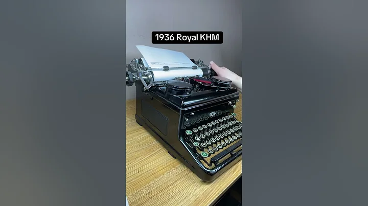 How to use all functions on a Royal KHM vintage desktop typewriter