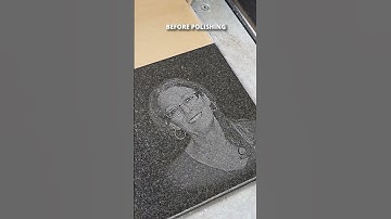 Creating a test sample of a monument with our laser machine!