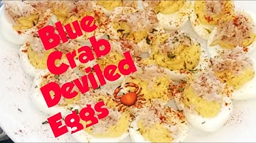 Blue Crab Deviled Eggs