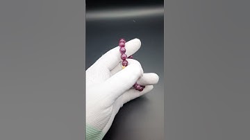 chuỗi đá ruby nam phi thiên  nhiên mix charm vàng 24k