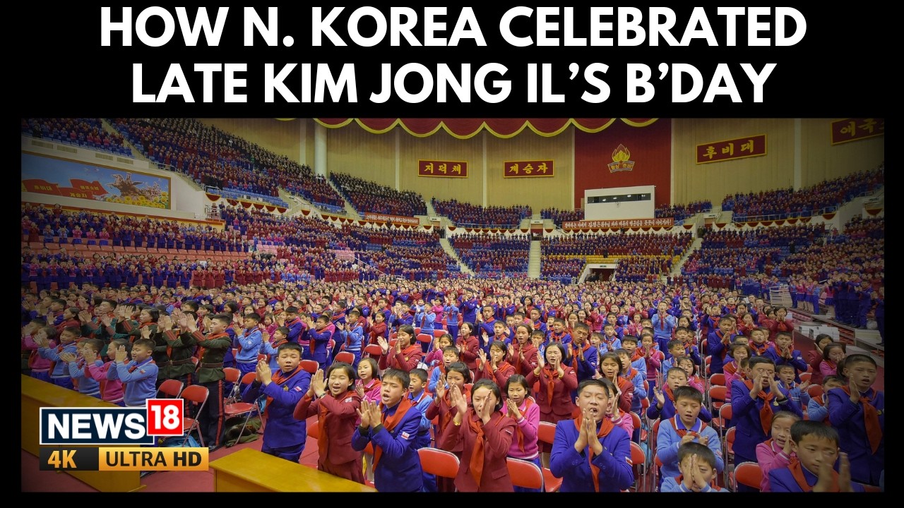 North Korea Marks Kim Jong Il’s 84th Birth Anniversary | Students Hold Tribute | 4K | N18G
