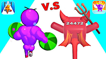 Level Up Runner vs Level Up Numbers - Satisfying ASMR Gameplay Walkthrough Android iOS