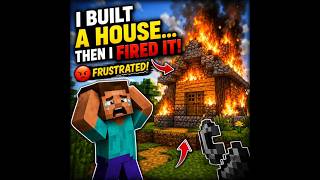 My Minecraft House Caught on Fire 😭