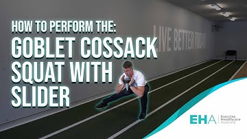 How To Perform The Goblet Cossack Squat with Slider