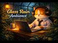 Glass Greenhouse Rain 🌿 10 Hours Relaxing Ambient Music for Focus and Growth