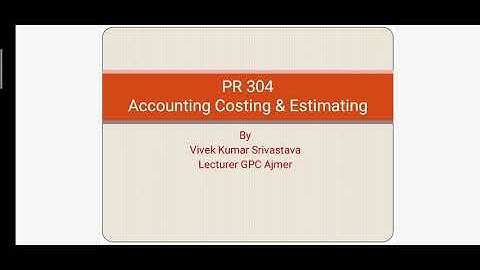 PR 304 unit-3(3.1&3.2) by Vivek Kumar Srivastava Lecturer GPC Ajmer