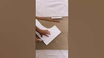 Making upcycled wall art with styrofoam!