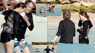 Famous Paul McCartney is a beach boy as he enjoys a day in the surf with wife Nancy Shevell Wealth