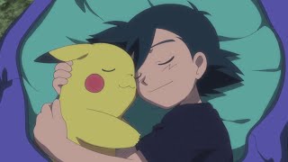 Pikachu Tickles Ash In His Sleeping Bag - Pokemon The Movie I Choose You 2017