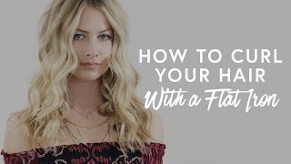 How To Curl Your Hair With A Flat Iron | The Zoe Report by Rachel Zoe screenshot 5