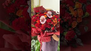 Download Lagu Ide rangkaian buket bunga mawar merah jumbo || tutorial buket bunga mawar #tutorial #florist #rose MP3