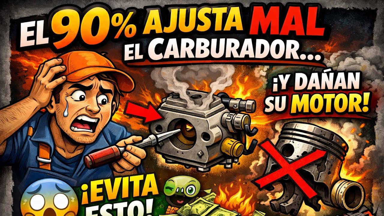 ¡NO TOQUES TU CARBURADOR Antes de Ver Esto! 🔥 Ajuste Perfecto Paso a Paso (Fácil y Didáctico)