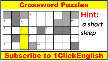 Crossword Puzzles-13|Crossword Game|Word Puzzle|Crossword puzzle in English|EnglishPuzzles|Puzzles