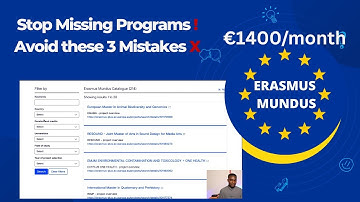 03 - The Erasmus Mundus Catalogue: How to Find Your Dream Program (AVOID These Mistakes!)