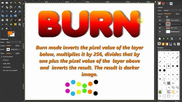 Burn mode - GIMP Beginners