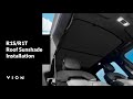 VION Rivian R1S R1T Roof Sunshade Installation