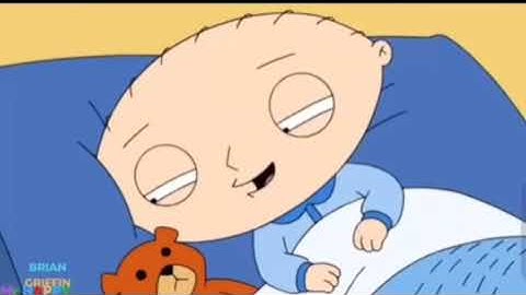 Stewie is afraid of Blue Lobster