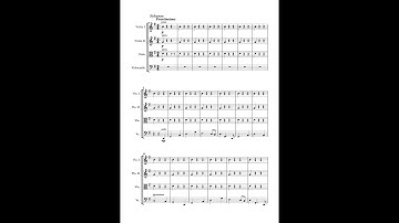 Suite for Strings in G Minor III.Scherzo. Prestissimo - First Draft