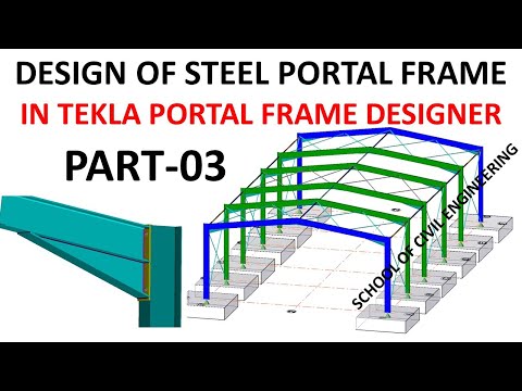 Design portal frame in Tekla portal frame designer 2019 | Part-03 | Design Eaves Connection