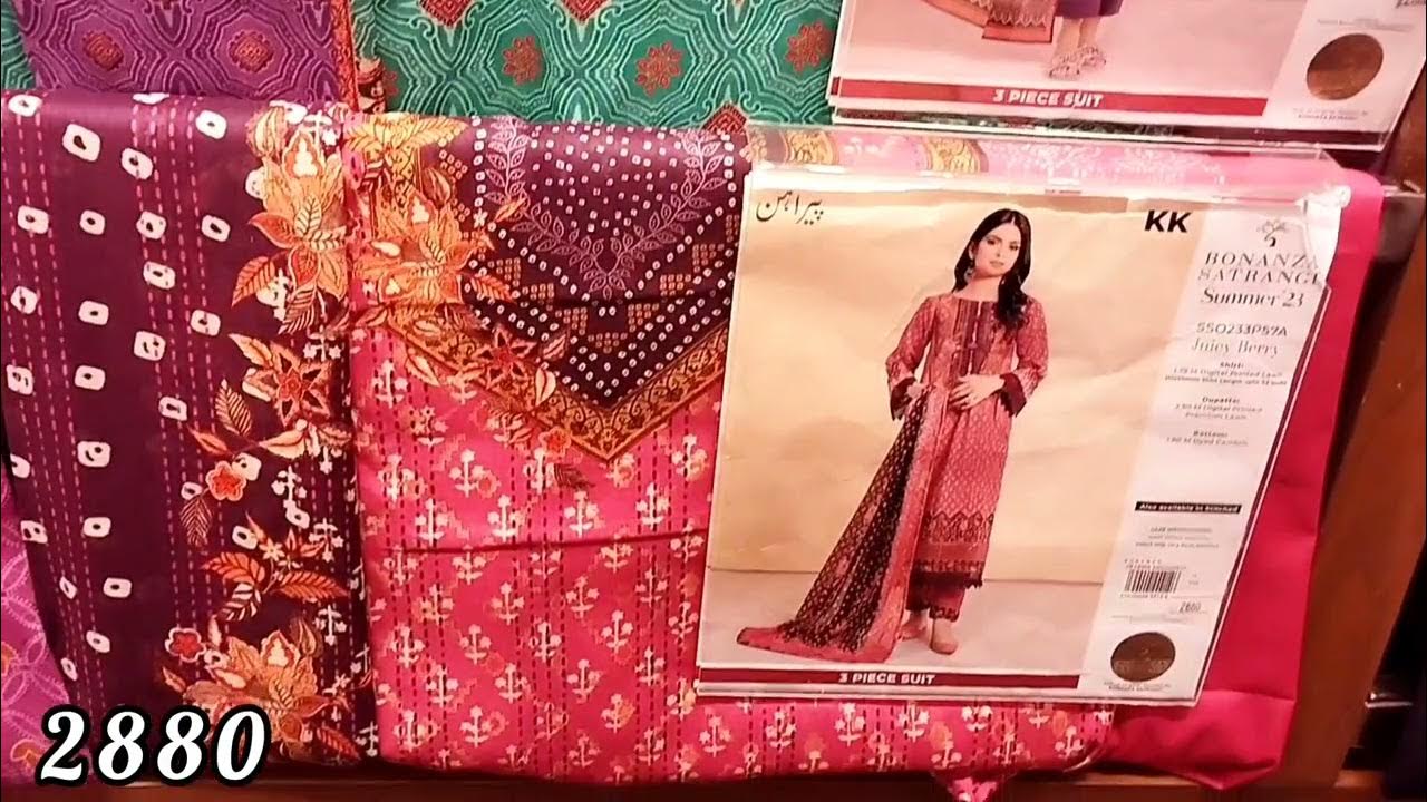 Bonanza Satrangi Summer Lawn Collection 2023Bonanza Satrangi Pakistan Day Sale Part 1 YouTube