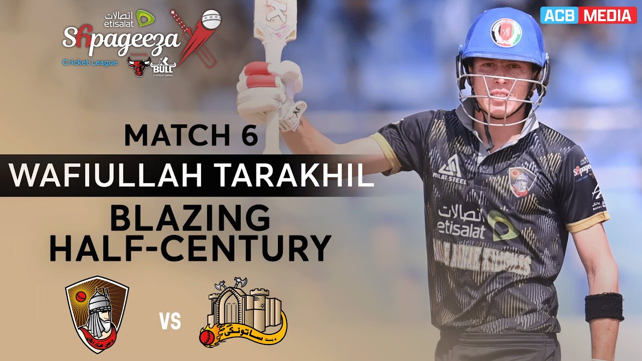 Wafiullah Tarakhil Blazing Half-Century | Bost Defenders vs Mis-e-Ainak Knights | Match 6 | 3Z1A