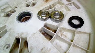 Wymiana łożysk  pralce Candy Smart CS4 . Bearings replacement in a washing machine Candy