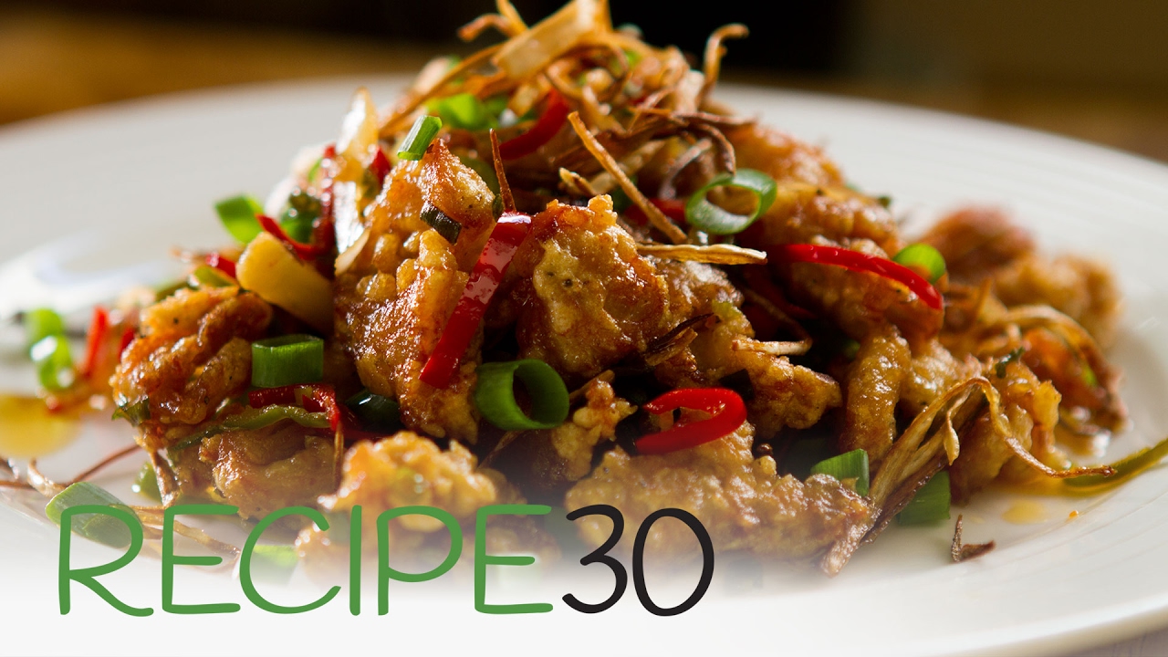 Spicy Asian Garlic Fried Chicken - By RECIPE30.com | Recipe30