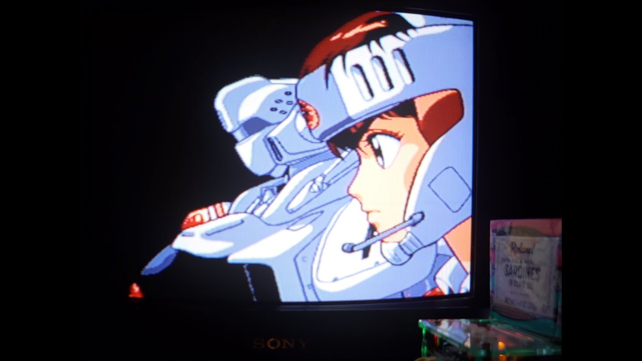 【PCE CD】Patlabor: Chapter of Griffon ~OP [ Sono Mama no Kimi de Ite ] //MiSTer FPGA CRT TV