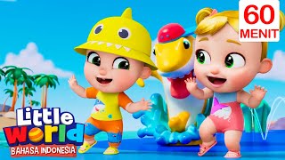 Tarian Bayi Hiu yang KEREN🦈 | Little World Bahasa Indonesia | Kartun dan Lagu Anak