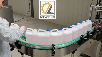 MTW   Automatic windshield washer fluid gravity filling machine with cap system capping and labeling