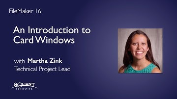 FileMaker 16: An Introduction to Card Windows