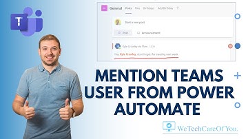 Mencione a un usuario en Microsoft Teams mediante el flujo de Power Automate