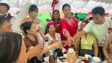 ngày 29 tháng 9, 2025 dân tộc dao thanh y đám cưới ở thôn xuyên hùng nhà gái thành Thuý 