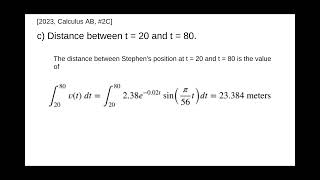 AP Calculus AB - 2023: #2C