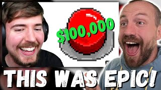 THIS WAS EPIC! MrBeast Gaming Press This Button = Win $100,000! (FIRST REACTION!)