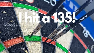 I managed to HIT a 135 and ACTUALLY played decent! (Darts)