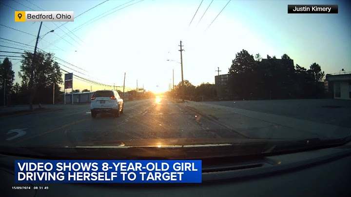 Video shows 8-year-old girl driving herself to Target
