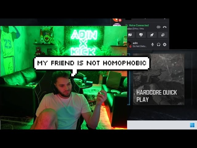 Omie Gets into a Fight with Adin's Friend Calling xQc The F Word class=