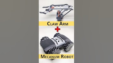 3D Printed Arduino Claw Arm + Mecanum Wheel Robot! 🤖🔥