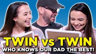 TWIN vs TWIN - Who Knows Our Dad Best - Merrell Twins