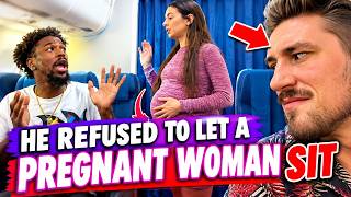 He refused to let the woman sit next to him… then this happened 🙄🙄💢😳