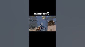 Fastest 1v4 Ever 💀💀 #pubgmobile