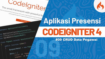 Tutorial Membuat Aplikasi Presensi dengan CODEIGNITER 4 - #9 CRUD Data Pegawai