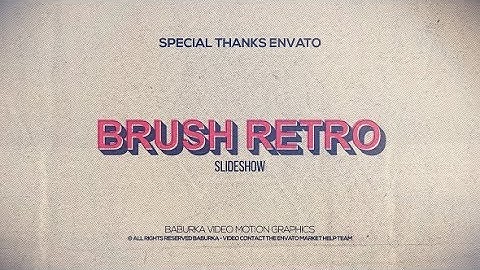 AE Opener Template - Brush Retro Slideshow - Baburka-video
