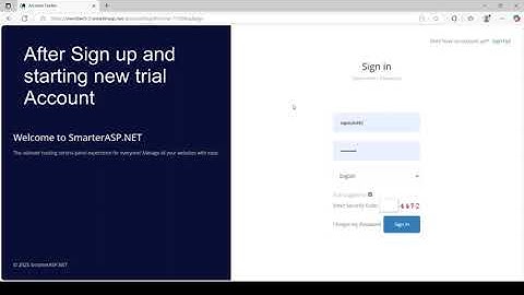 Host your .net core app on smarterasp free hosting