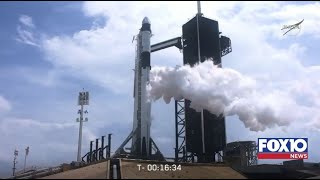 NASA and SpaceX Launch SpaceX Crew Dragon spacecraft atop a Falcon 9 rocket